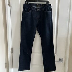 7 For All Mankind Men's Slim Jeans in Dark Blue